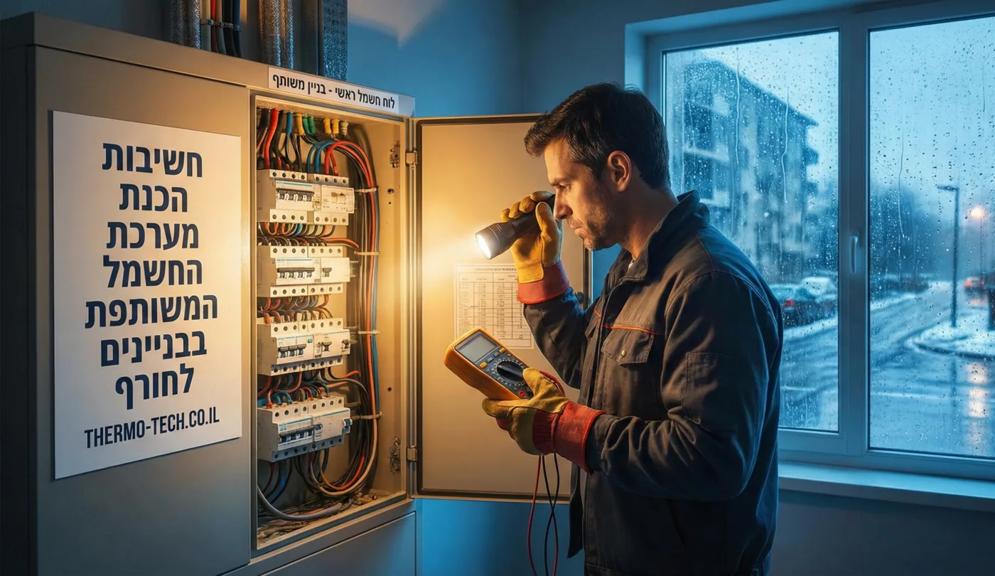 חשיבות הכנת מערכת החשמל המשותפת בבניינים לחורף